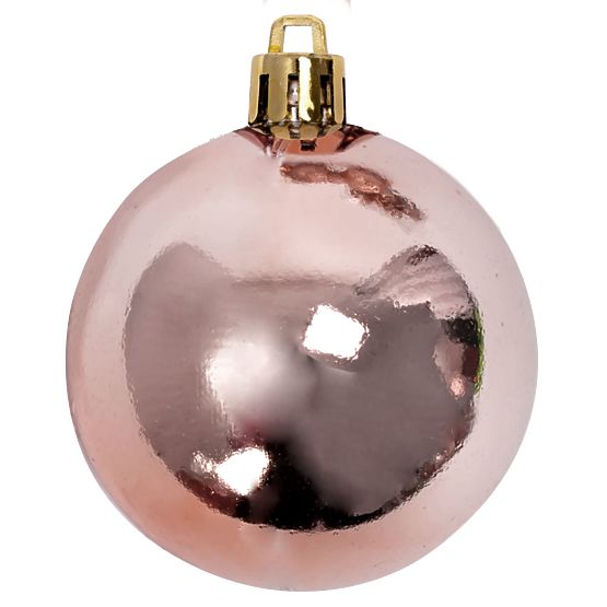 BOULES DE NOËL MIX 311437 rose