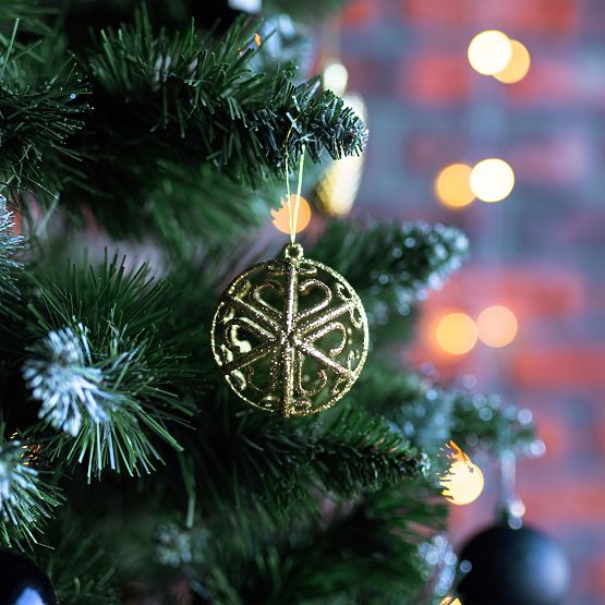 BOULES DE NOËL NOIRES 100PCS KL-21X04