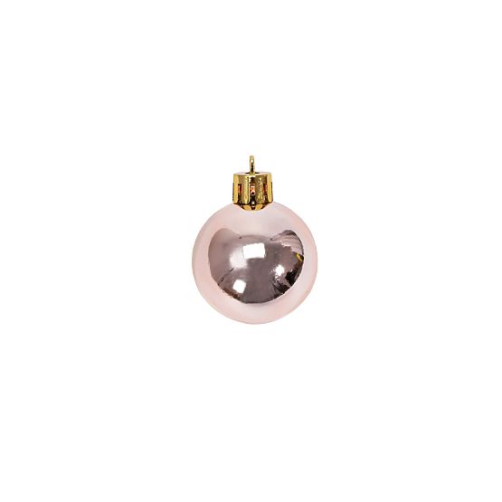 BOULES DE NOËL ROSE-DORÉES 36PCS 311433B