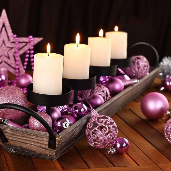 BOULES DE NOËL ROSES 100PCS KL-21X03