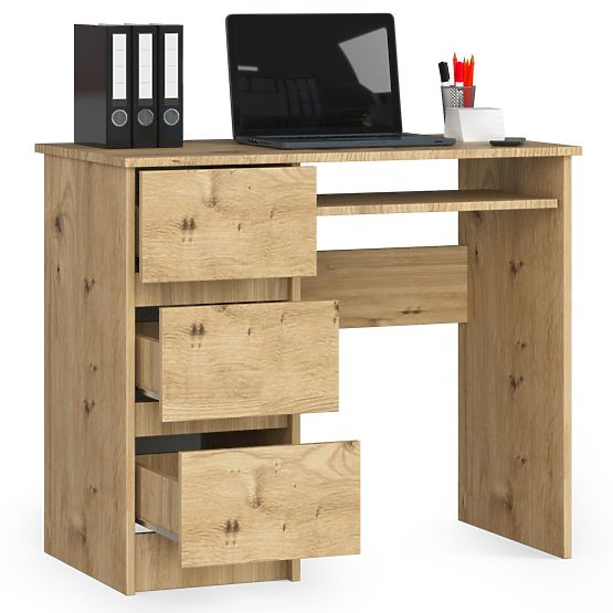 BUREAU A-6 CLP CHÊNE ARTISAN GAUCHE