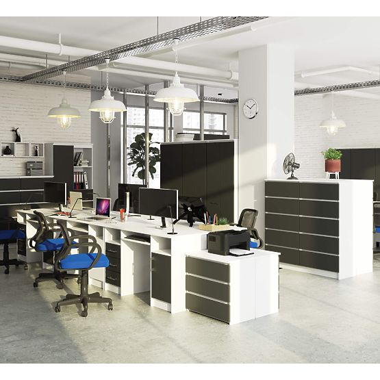 BUREAU ANA PK BLANC / GRIS