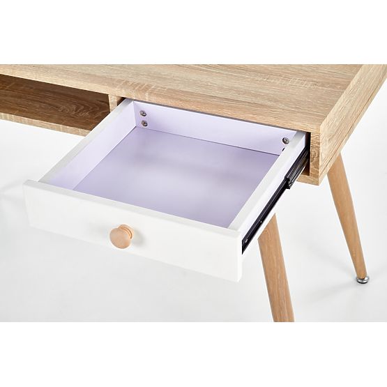 Bureau B34 - blanc/chêne sonoma