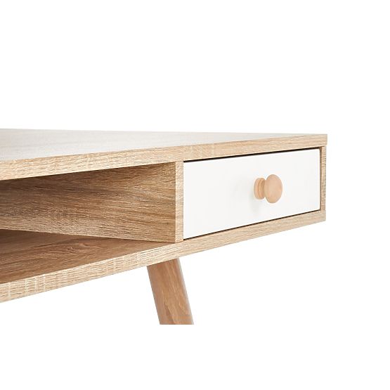 Bureau B34 - blanc/chêne sonoma