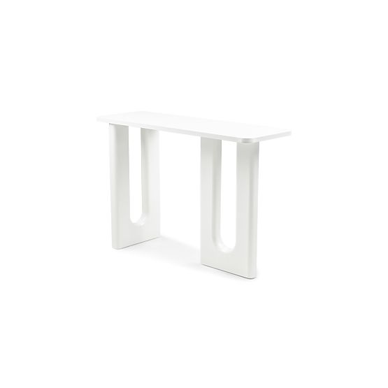 Bureau/console Lichi 120 cm, blanc, arcs