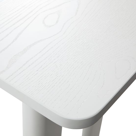 Bureau/console Lichi 120 cm, blanc, arcs