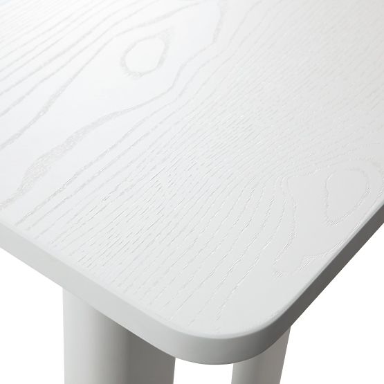 Bureau/console Lichi 120 cm, blanc, arcs