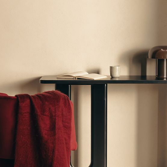 Bureau/console Lichi 120 cm, noir, arcs