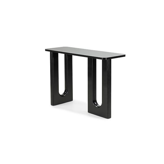 Bureau/console Lichi 120 cm, noir, arcs