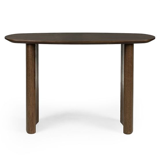 Bureau/console Oriento 120 cm, chêne foncé