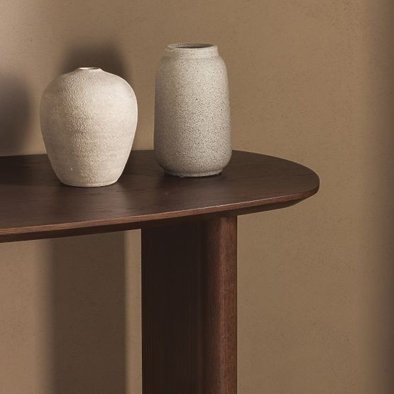 Bureau/console Oriento 120 cm, chêne foncé