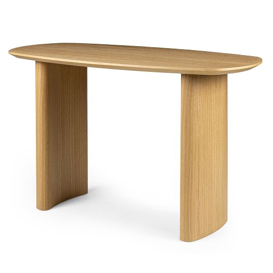 Bureau/console Oriento 120 cm, placage de chêne naturel