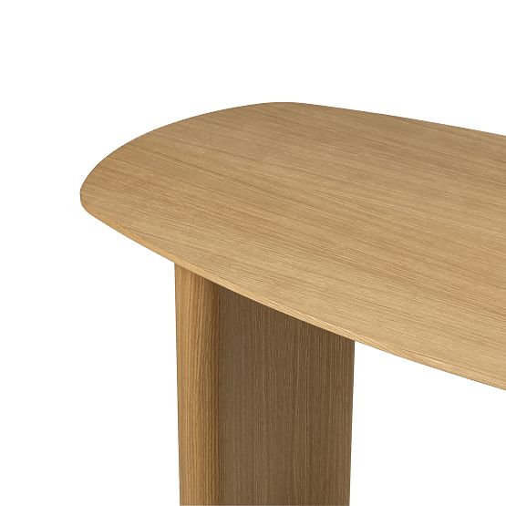 Bureau/console Oriento 120 cm, placage de chêne naturel