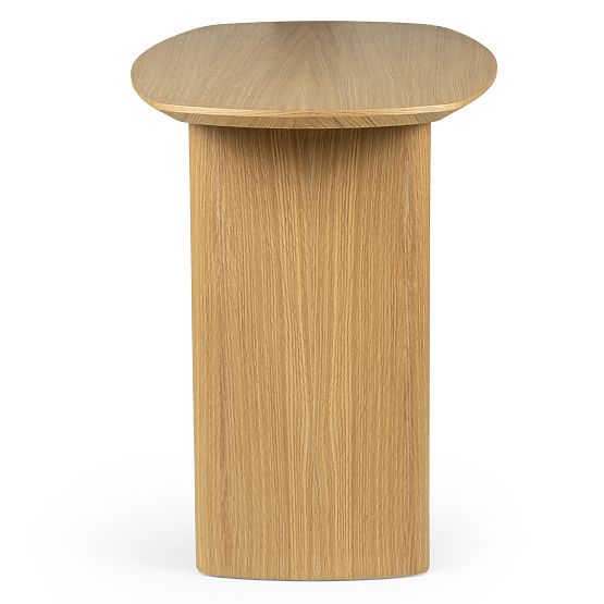 Bureau/console Oriento 120 cm, placage de chêne naturel