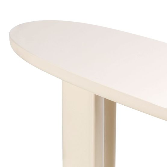 Bureau/console Puro 120 cm, beige clair, brillant