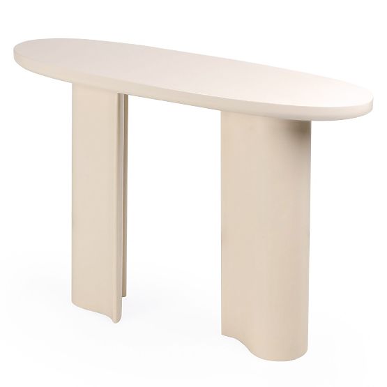 Bureau/console Puro 120 cm, beige clair, brillant