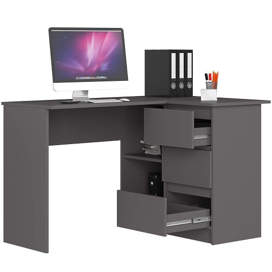 BUREAU D'ANGLE B16 CLP DROIT PK GRIS