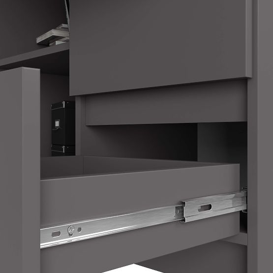 BUREAU D'ANGLE B16 CLP DROIT PK GRIS