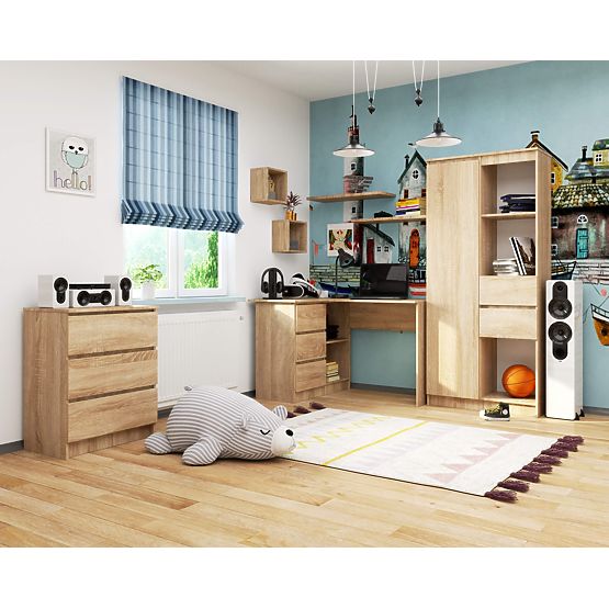 BUREAU D'ANGLE B16 CLP GAUCHE SONOMA