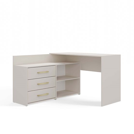 Bureau d'angle DANY BEIGE CACHEMIRE