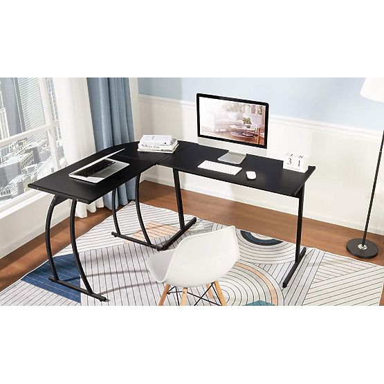 Bureau d'angle de jeu LOFT bureau scolaire noir