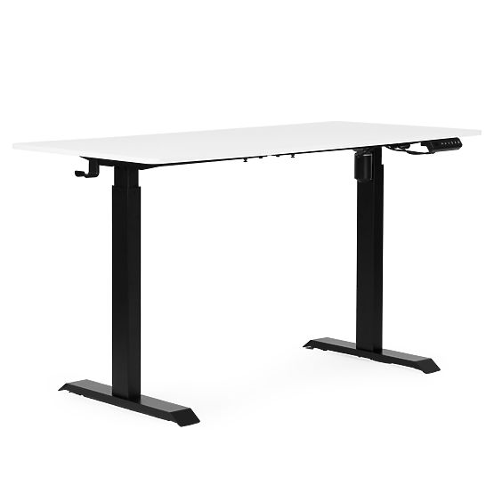 Bureau électrique réglable 140x70 cm, hauteur ajustable 76-121 cm ModernHome
