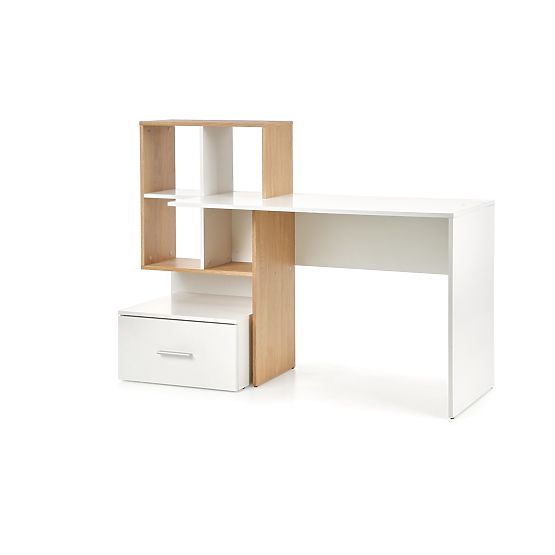 Bureau GROSSO - chêne doré / blanc