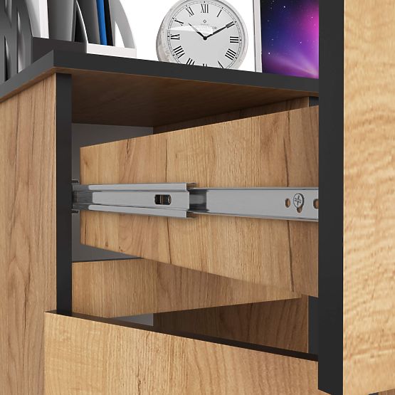 BUREAU INFORMATIQUE PIKSEL PK CHÊNE CRAFT - GAUCHE