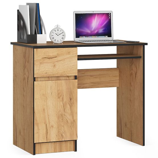 BUREAU INFORMATIQUE PIKSEL PK CHÊNE CRAFT - GAUCHE