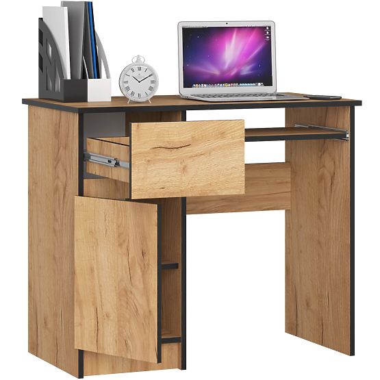 BUREAU INFORMATIQUE PIKSEL PK CHÊNE CRAFT - GAUCHE