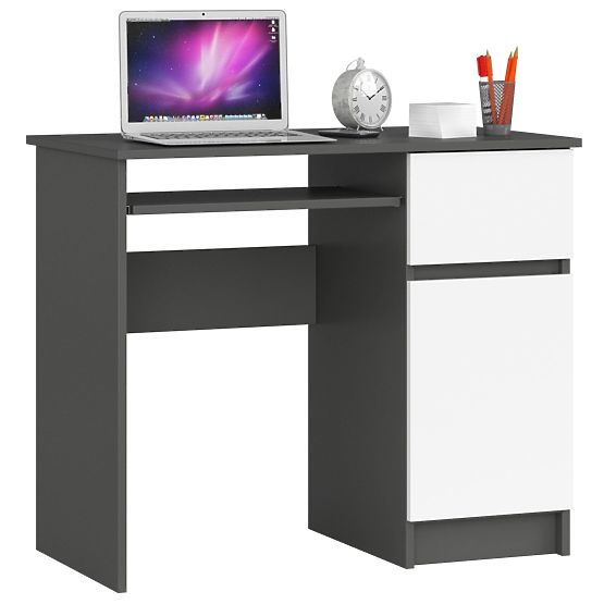 BUREAU INFORMATIQUE PIKSEL PK GRIS / BLANC - DROIT