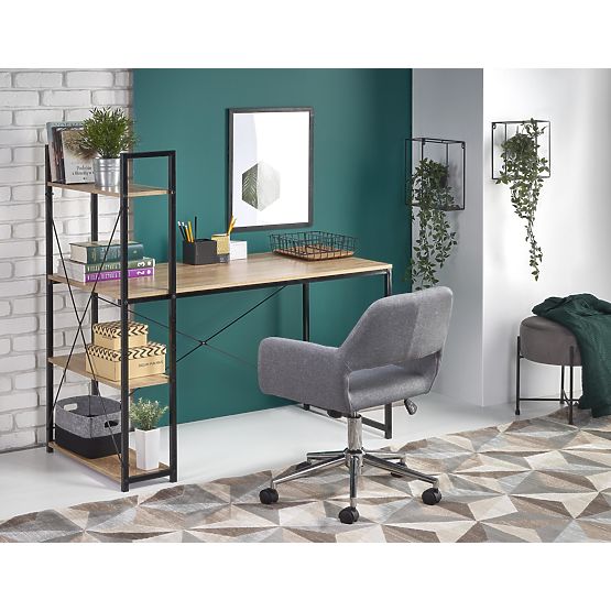 Bureau NARVIK B1 - chêne sonoma/noir