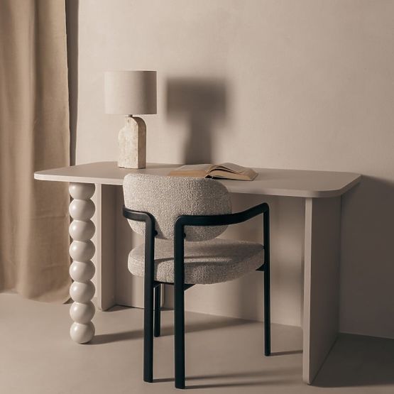 Bureau Orel, cachemire, pied décoratif