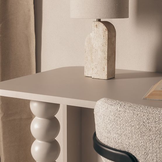 Bureau Orel, cachemire, pied décoratif