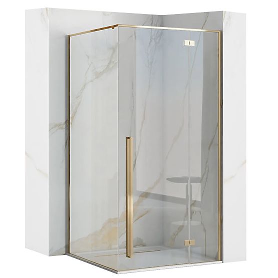 Cabine de douche d'angle Rea Fargo 120x90 Or