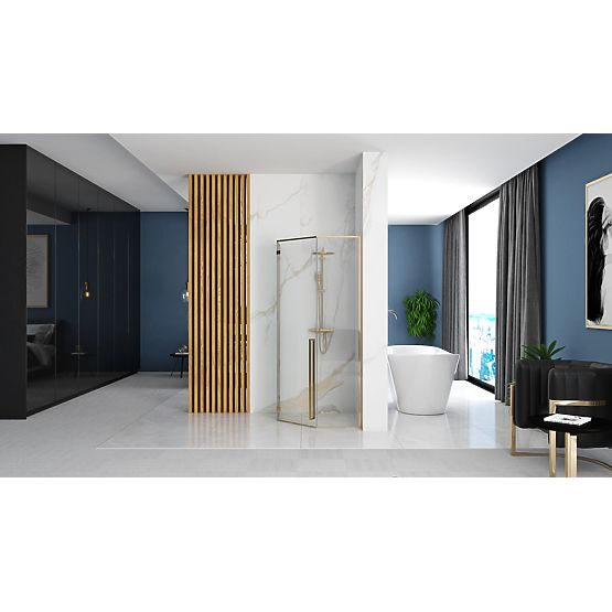Cabine de douche Rea DIAMOND 100x100 OR