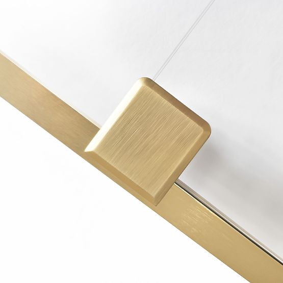 Cabine de douche REA Montana Doré Brossé 110x90