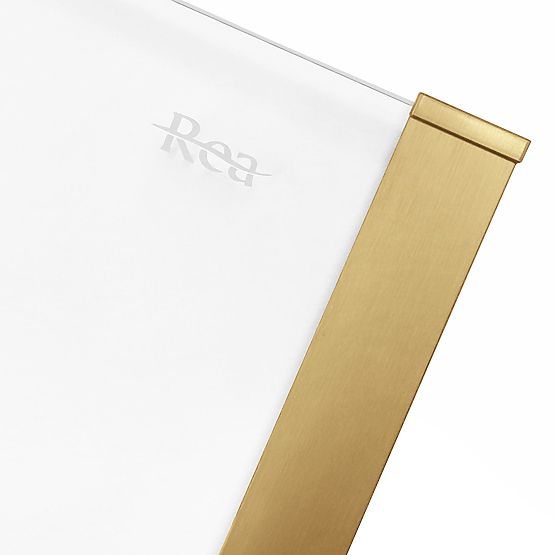 Cabine de douche SOLAR DORÉ Brossé 120x90