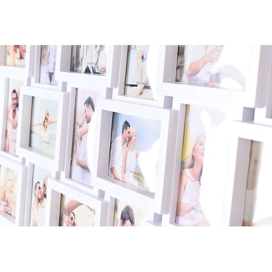 Cadre photo pour 18 photos Morka blanc