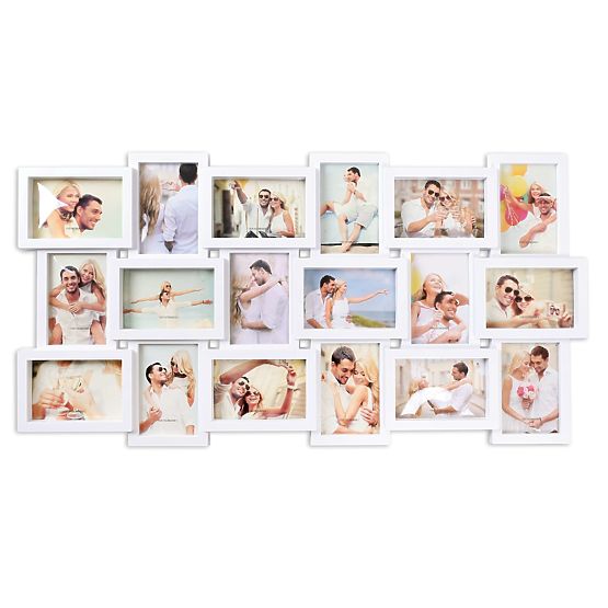 Cadre photo pour 18 photos Morka blanc