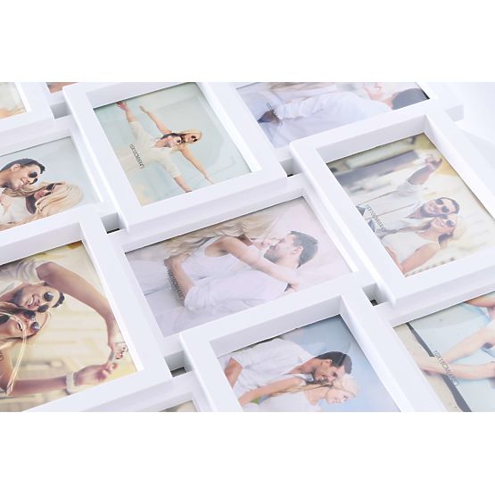 Cadre photo pour 18 photos Morka blanc