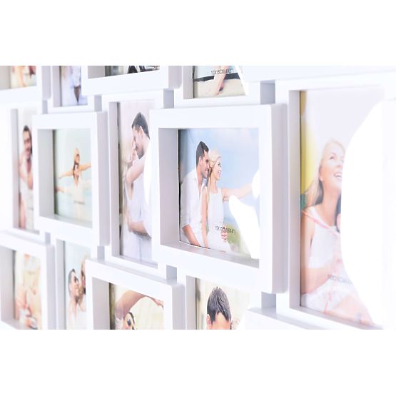 Cadre photo pour 18 photos Morka blanc