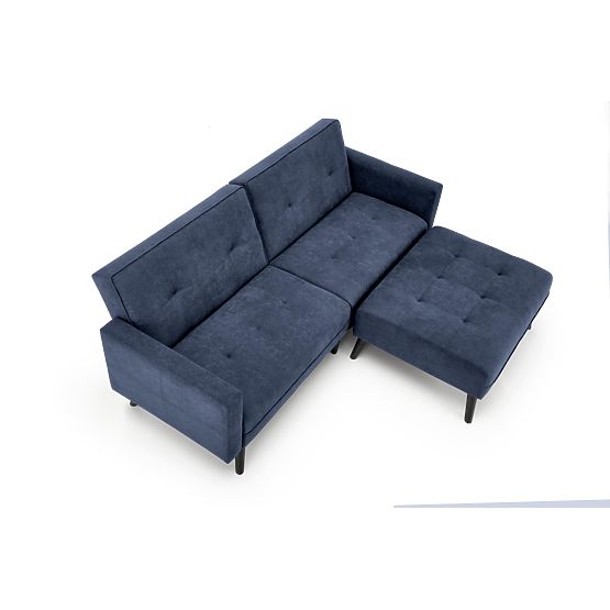 Canapé convertible CORNELIUS avec fonction de canapé d'angle bleu (1p=1pc)