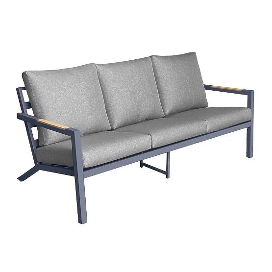 Canapé de jardin 3 places MISTERIOSO canapé confortable pour balcon 190cm