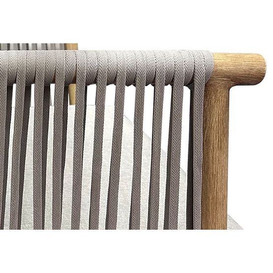 Canapé de jardin en aluminium BLANDO - grand 3 places, 186 cm