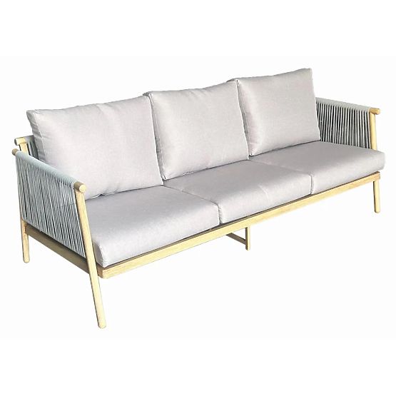 Canapé de jardin en aluminium BLANDO - grand 3 places, 186 cm