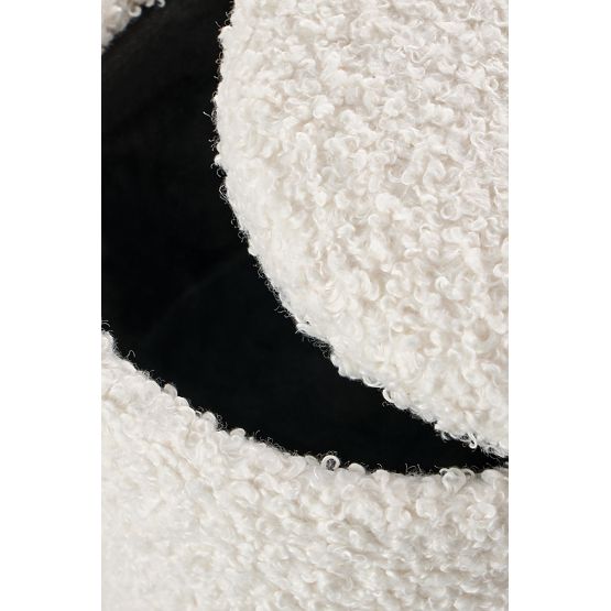 CANCUN ensemble de 2 poufs, crème / naturel (1p=1ensemble)