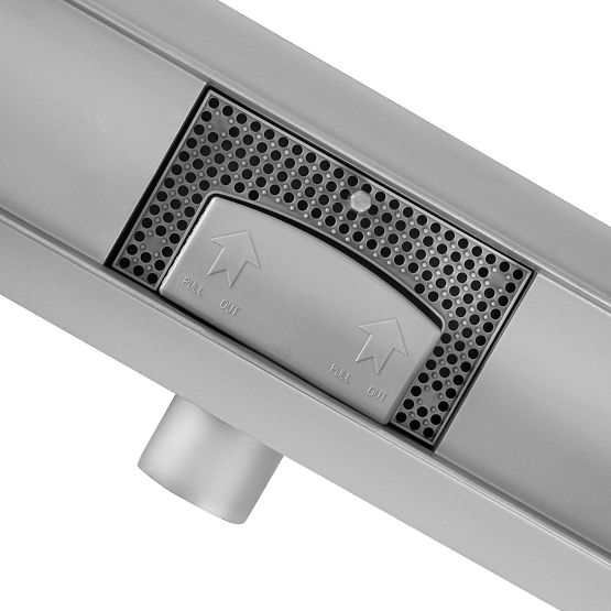 Caniveau linéaire REA Neox ACIER BROSSÉ 50