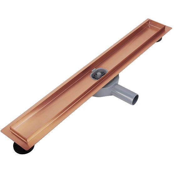 Caniveau linéaire REA Neox pour cuivre brossé 100