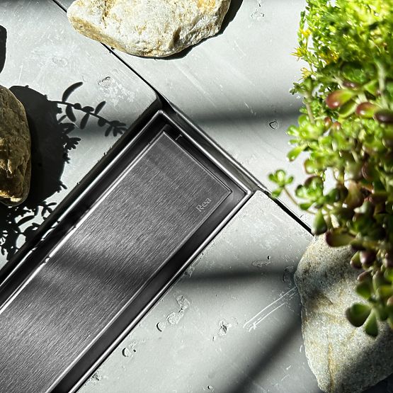 Caniveau linéaire REA NEOX PRO Acier brossé 50